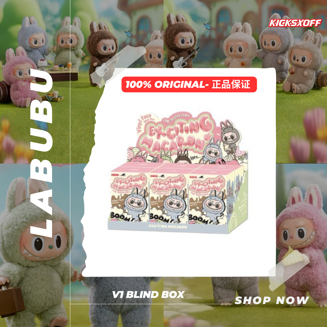 ( 100% Original ) PopMart Labubu v1 - Exciting Macaron blind box
