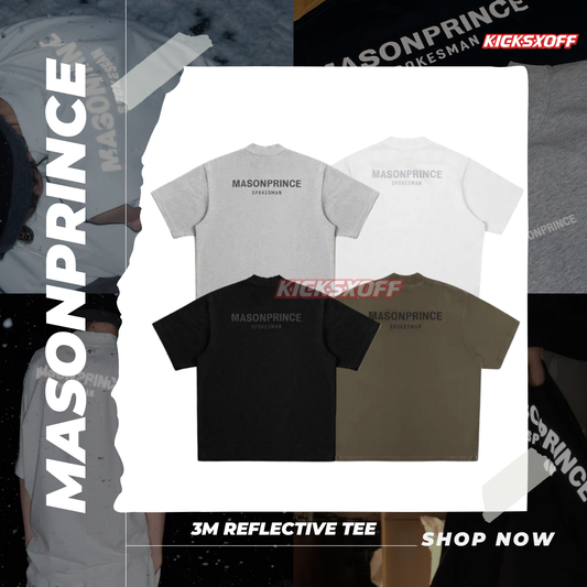 Masonprince 3M Reflective Small Logo Oversized Tee
