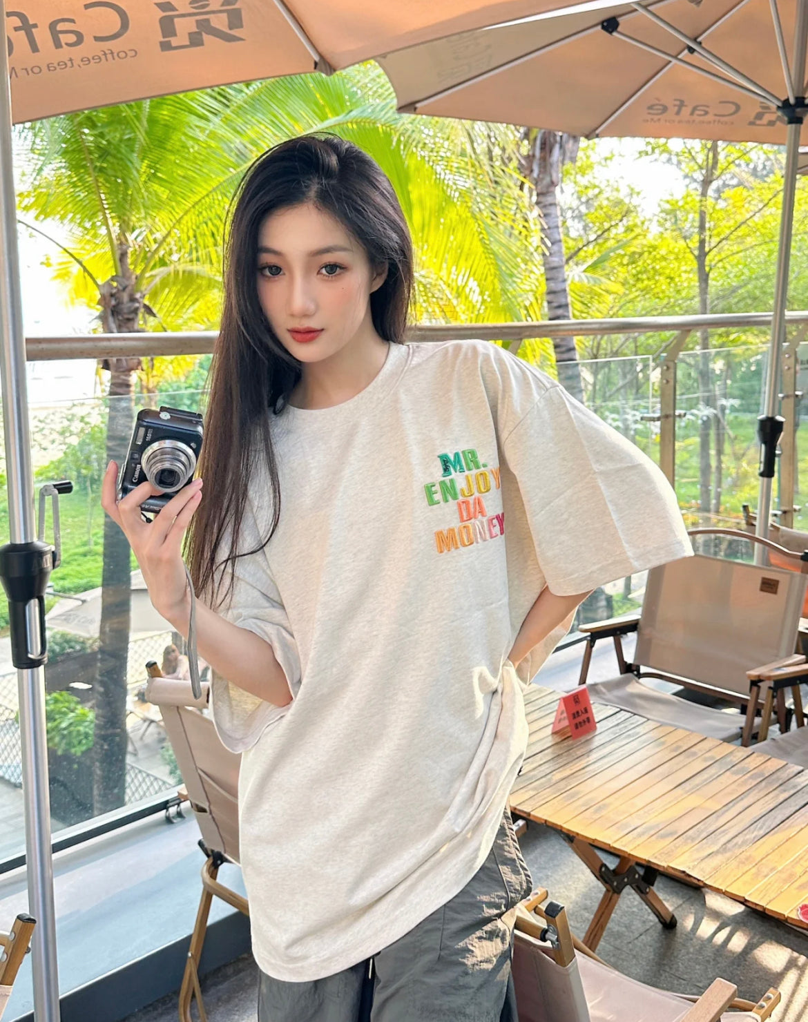 MEDM Rainbow Embroidery Tee
