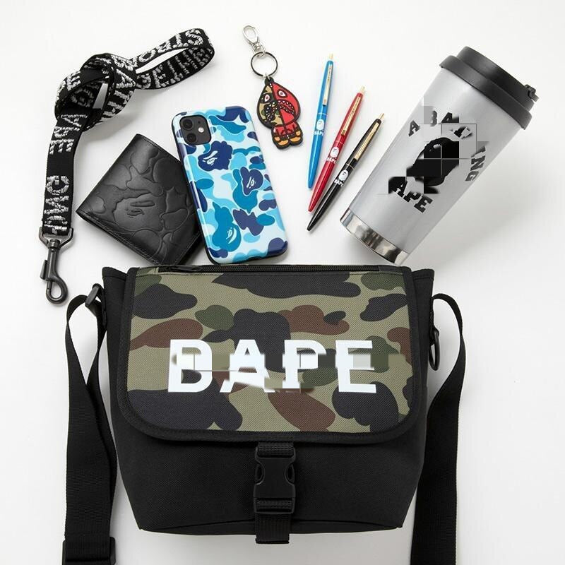 Bape Camo Sling bag Magazine Bag Unisex Travel Sports Bag Streetwear Hype