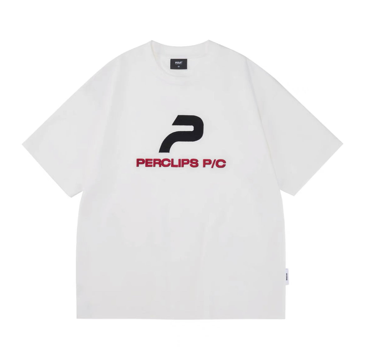 PCLP P Logo Embroidery Oversized Tee Hype/Fashion/Streetwear/Couple/Unisex T-Shirt