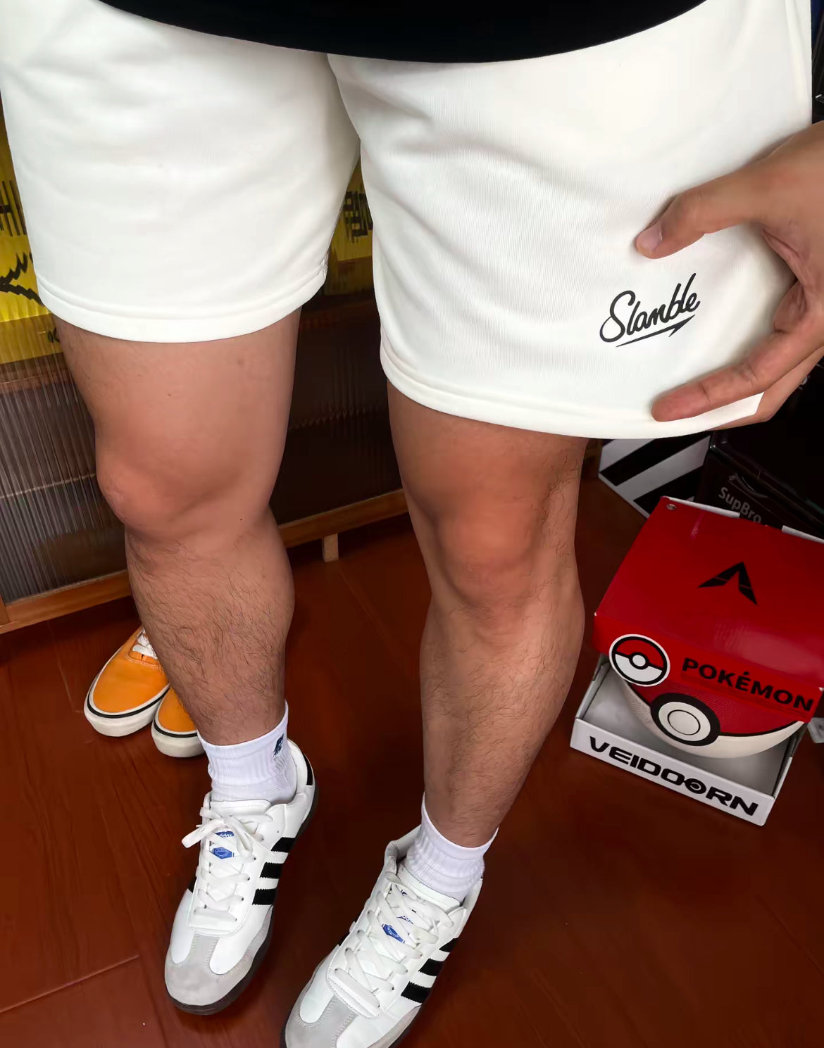 Slamble cotton Shorts/ Seluar / 潮牌短裤 / 短裤男 / Basketball shorts / 美式短裤