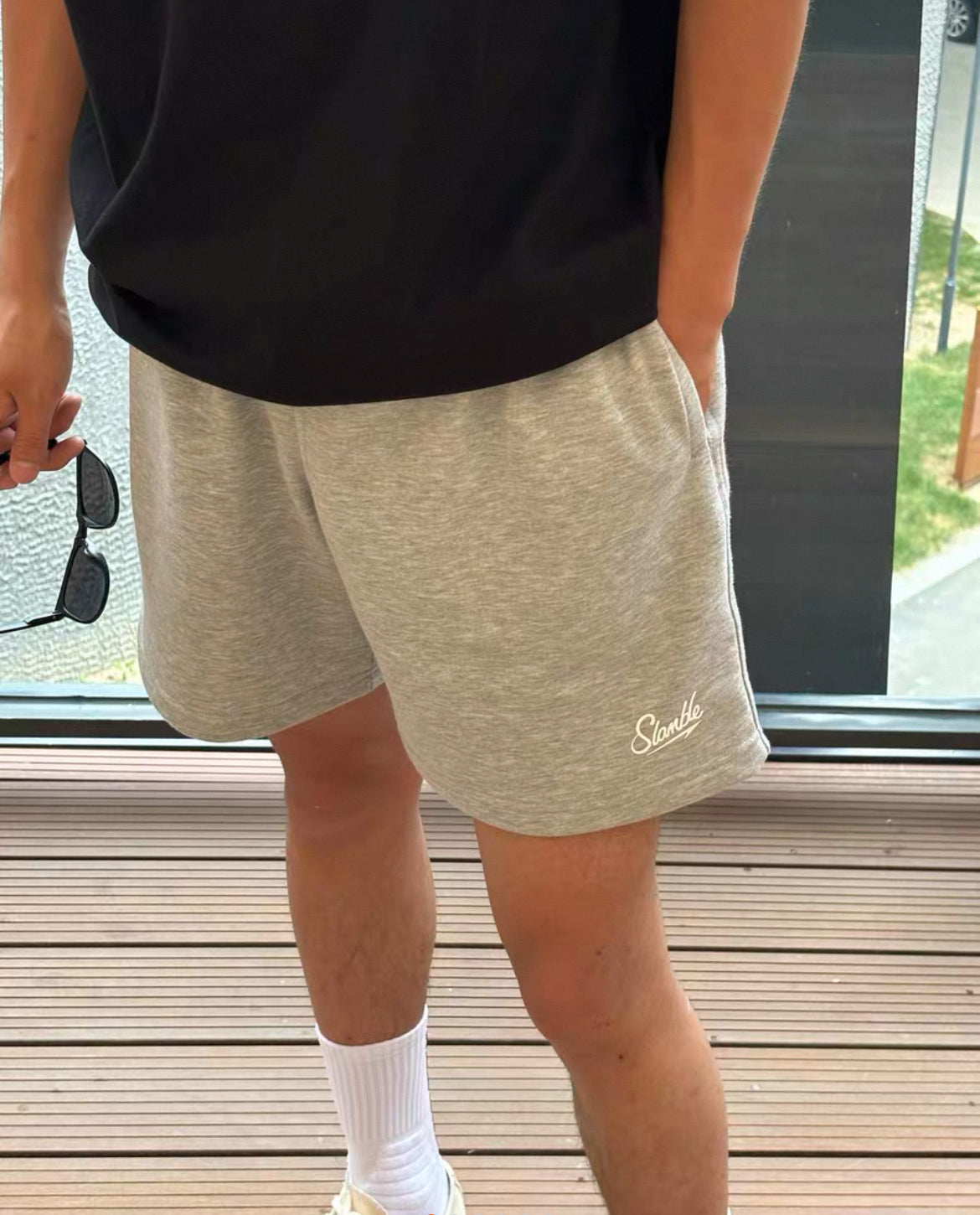 Slamble cotton Shorts/ Seluar / 潮牌短裤 / 短裤男 / Basketball shorts / 美式短裤