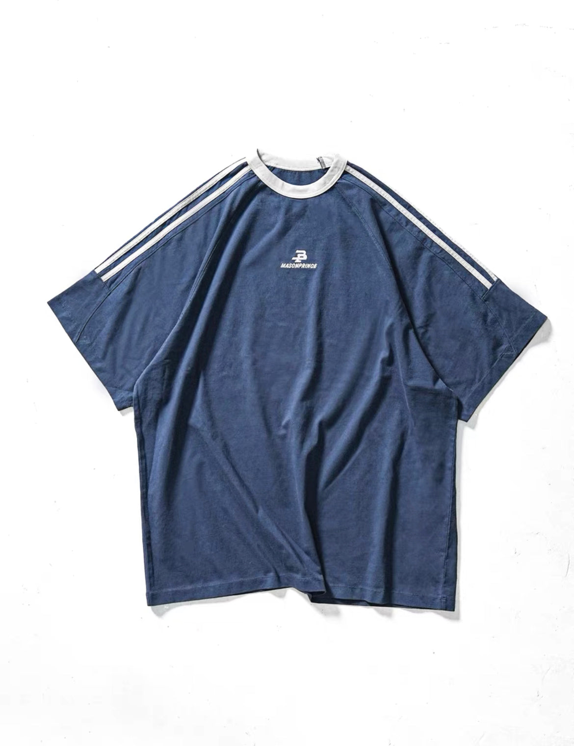 Masonprince 3 Stripes Logo Oversized Tee