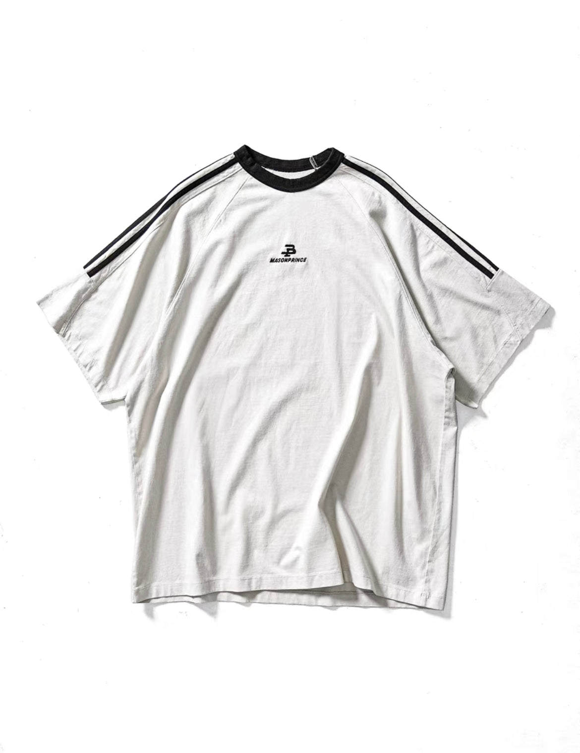 Masonprince 3 Stripes Logo Oversized Tee