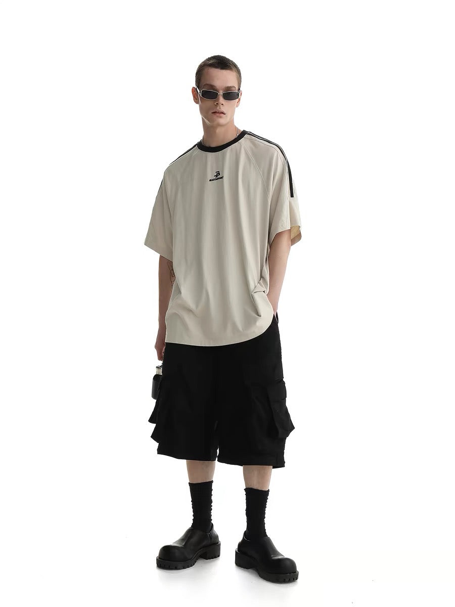 Masonprince 3 Stripes Logo Oversized Tee
