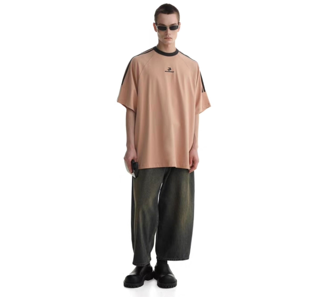 Masonprince 3 Stripes Logo Oversized Tee