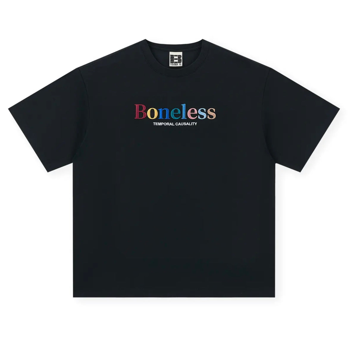 Boneless Rainbow Embroidery Oversized Tee