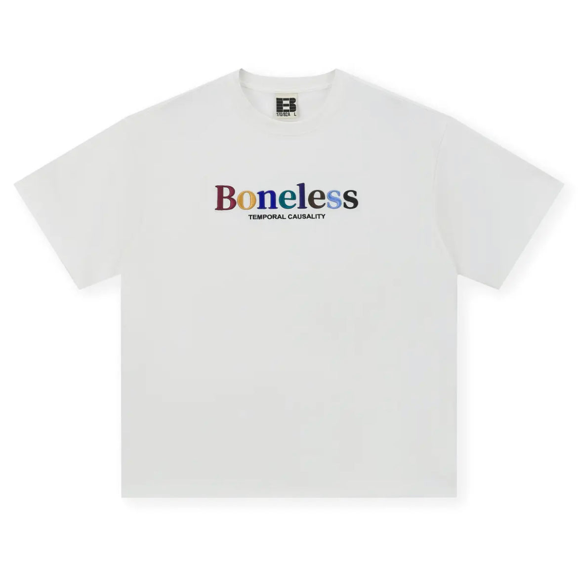 Boneless Rainbow Embroidery Oversized Tee