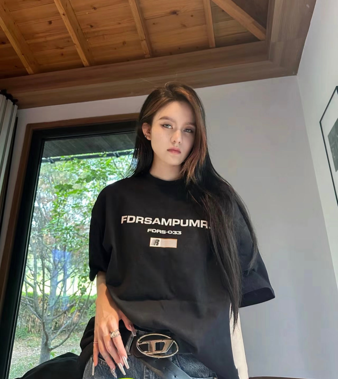 FDR Small Logo Oversized Tee