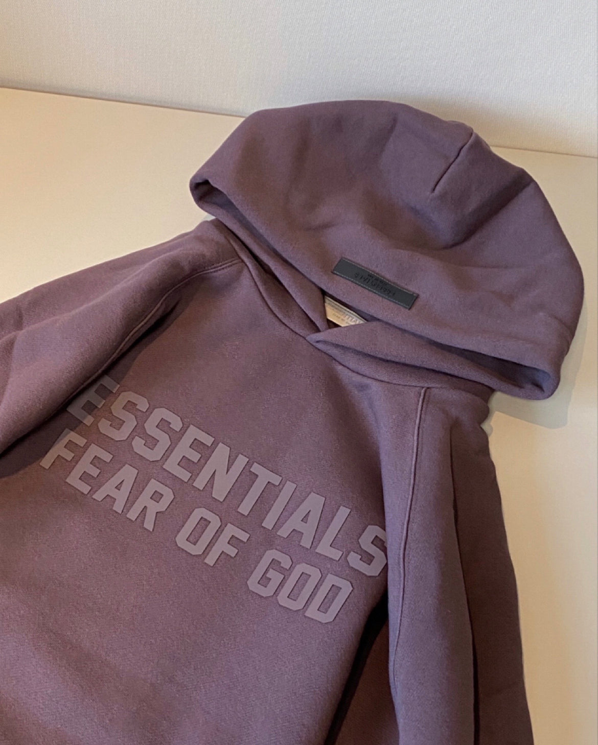 Essentials SS23 Rubber Logo Hoodie
