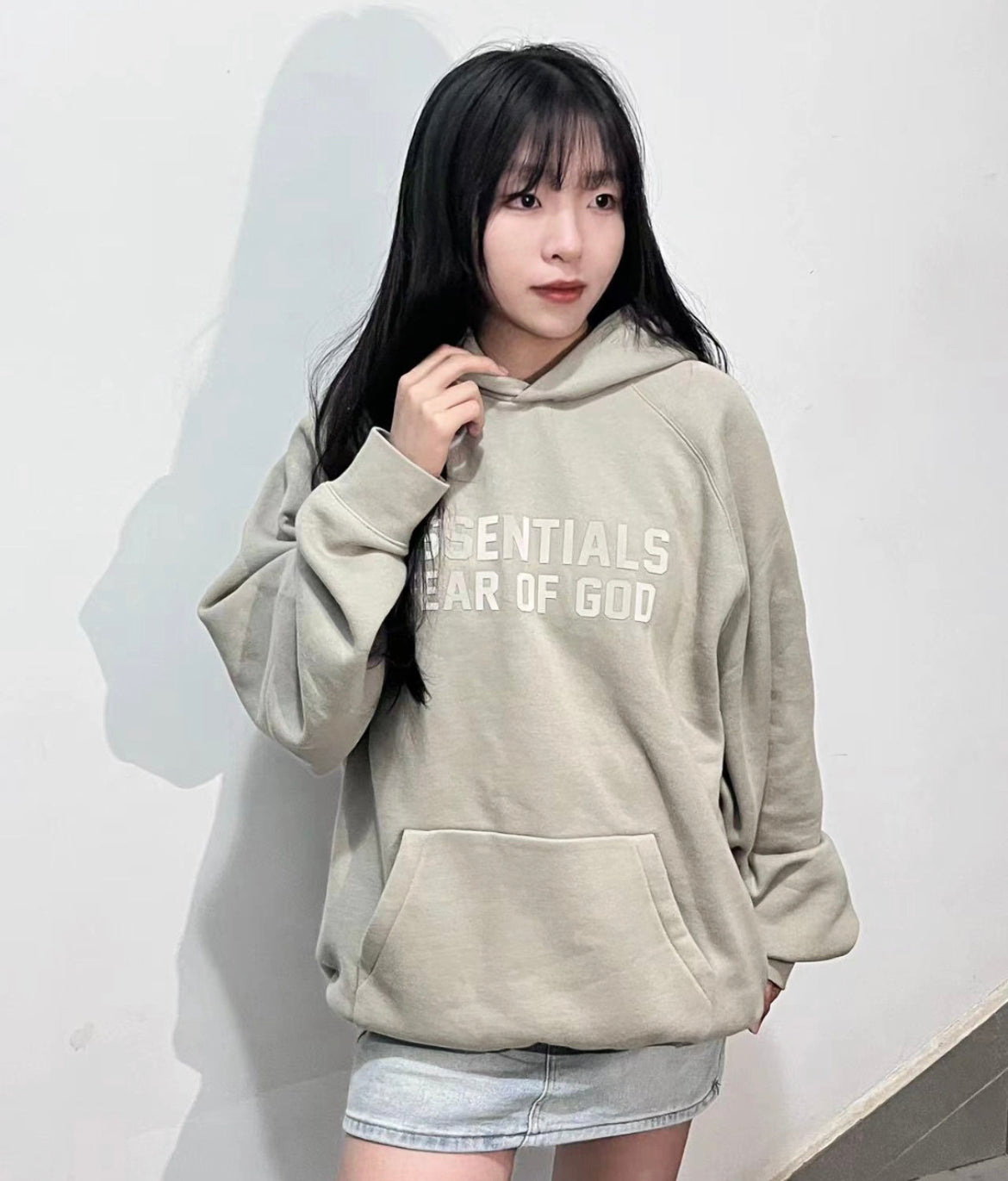 Essentials SS23 Rubber Logo Hoodie