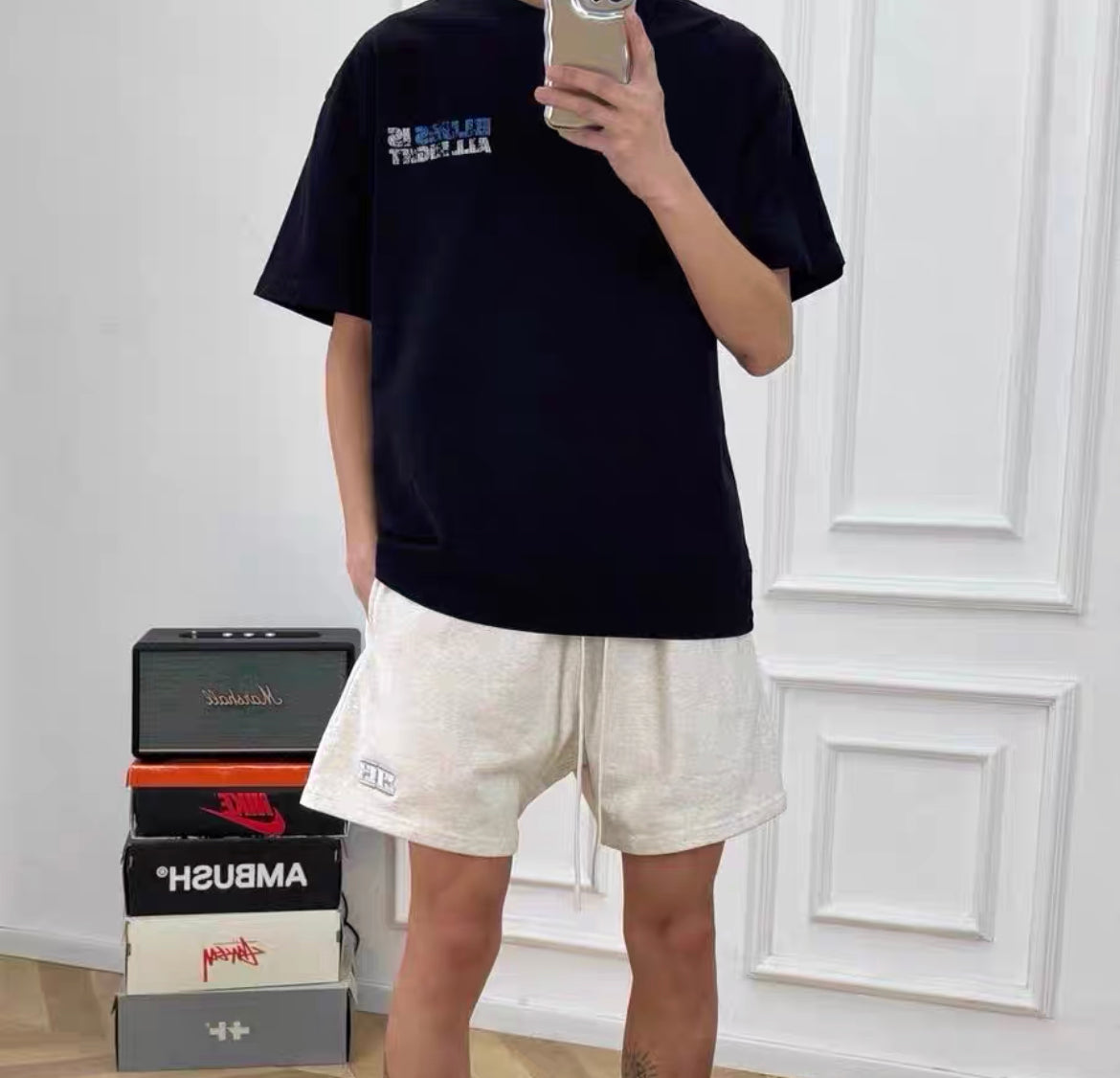 B Logo Shorts