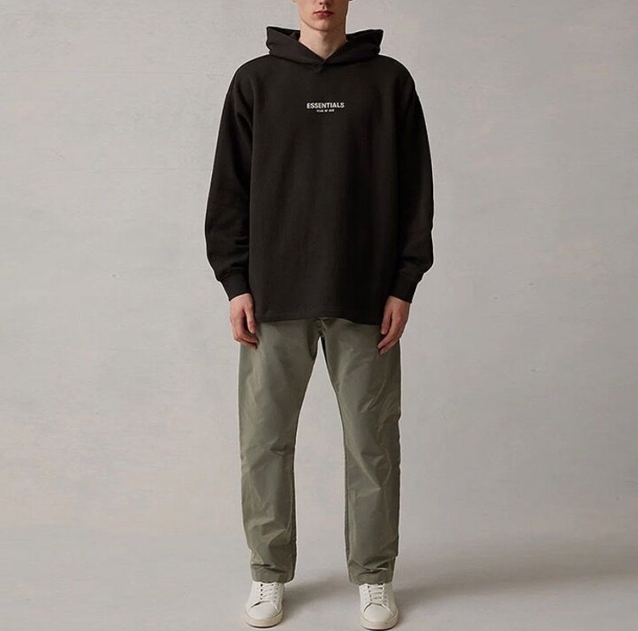 Essentials SS22 Relaxed Fleece Logo Hoodie