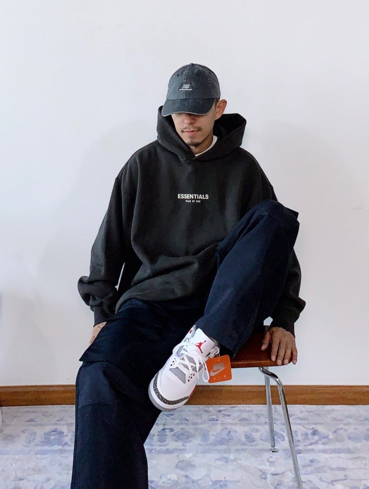 Essentials SS22 Relaxed Fleece Logo Hoodie