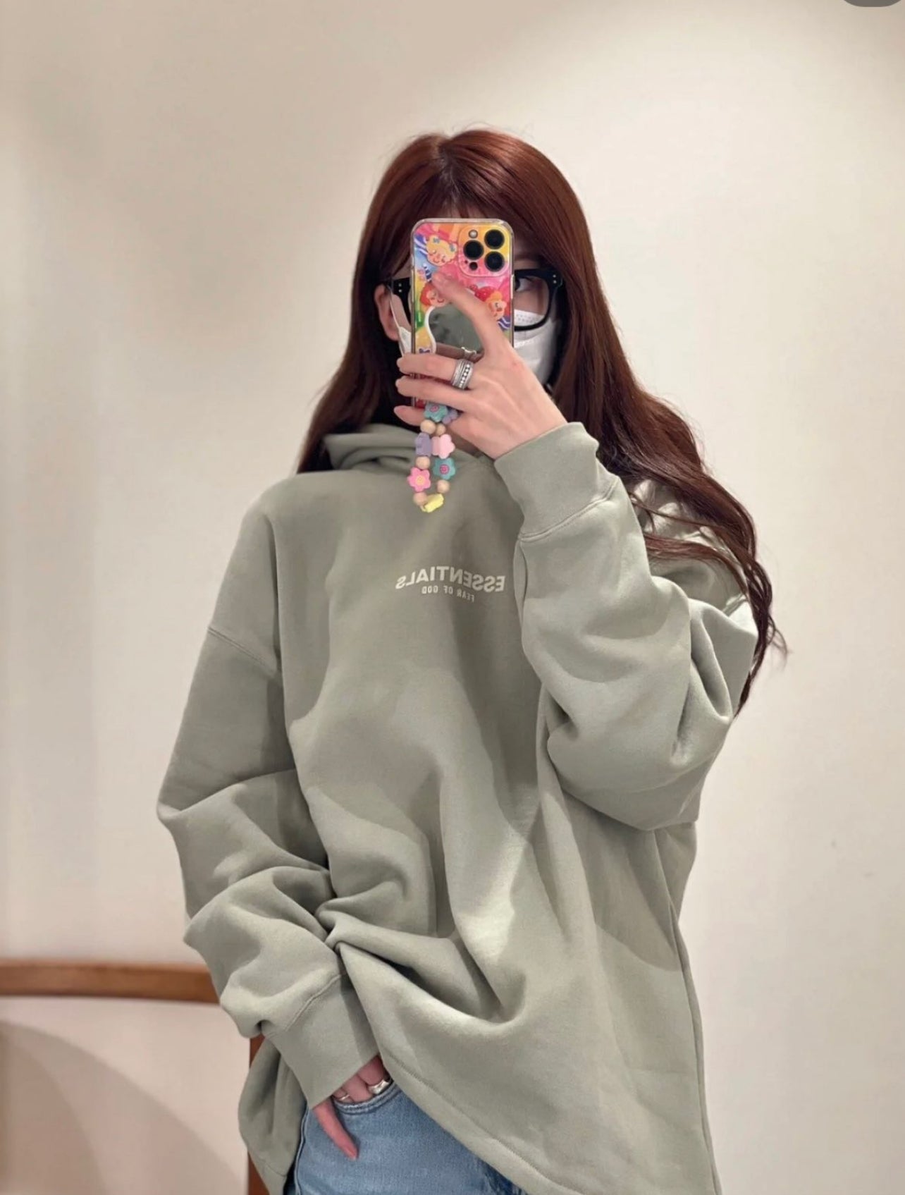 Essentials SS22 Relaxed Fleece Logo Hoodie