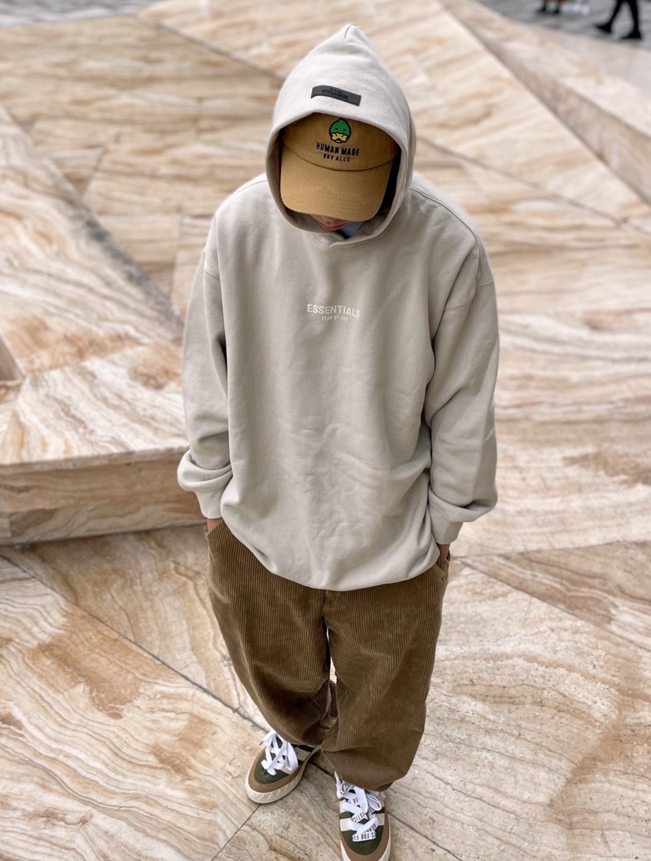 Essentials SS22 Relaxed Fleece Logo Hoodie