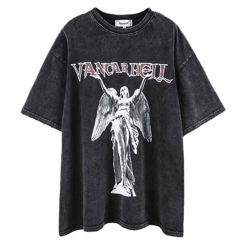 Vancarhell Angel Vintage Oversized Tee