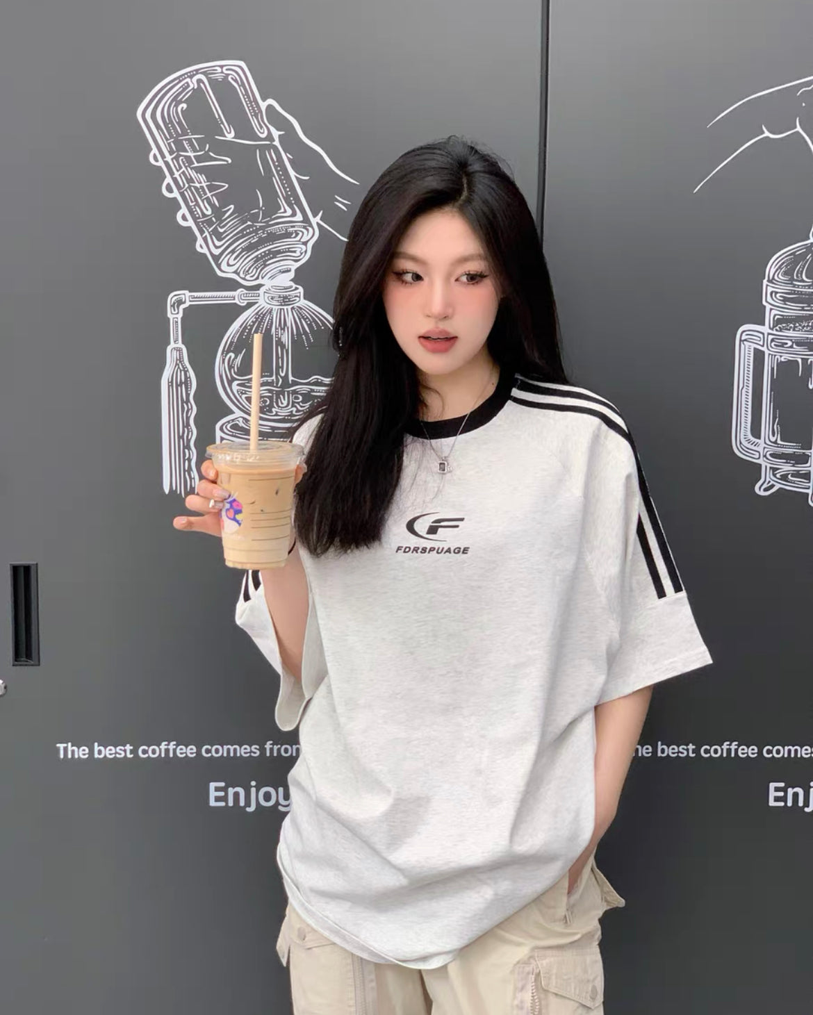 FDR 3 Stripes Oversized Tee