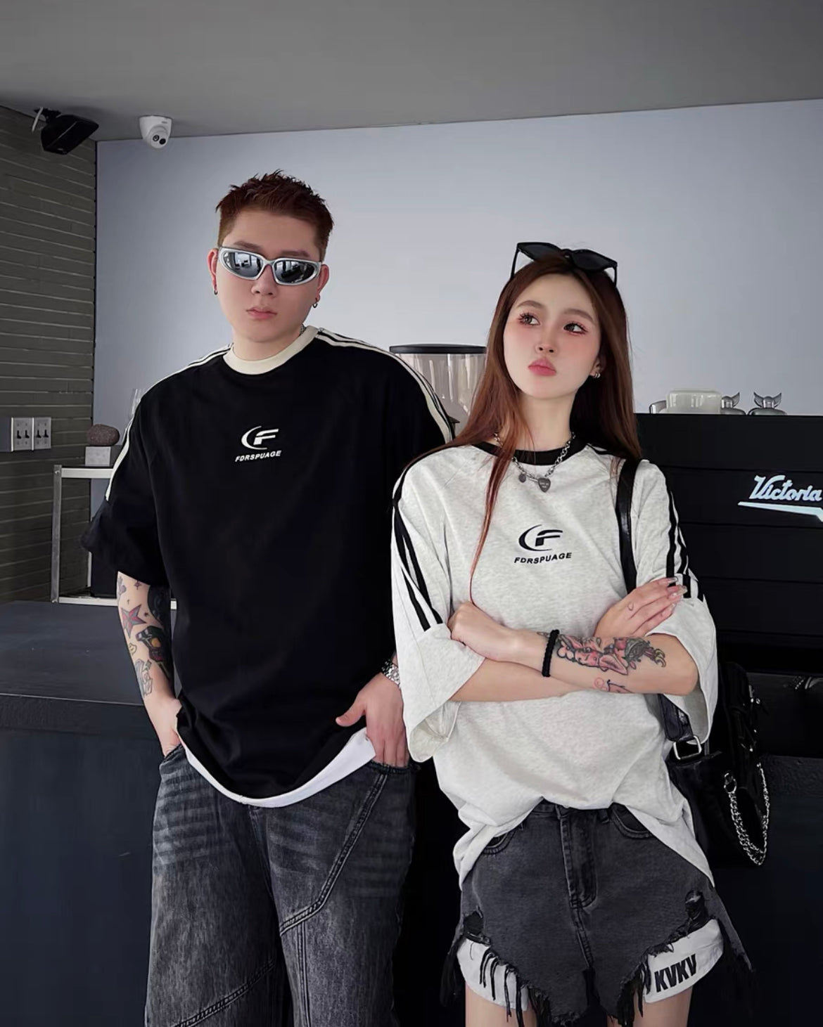 FDR 3 Stripes Oversized Tee
