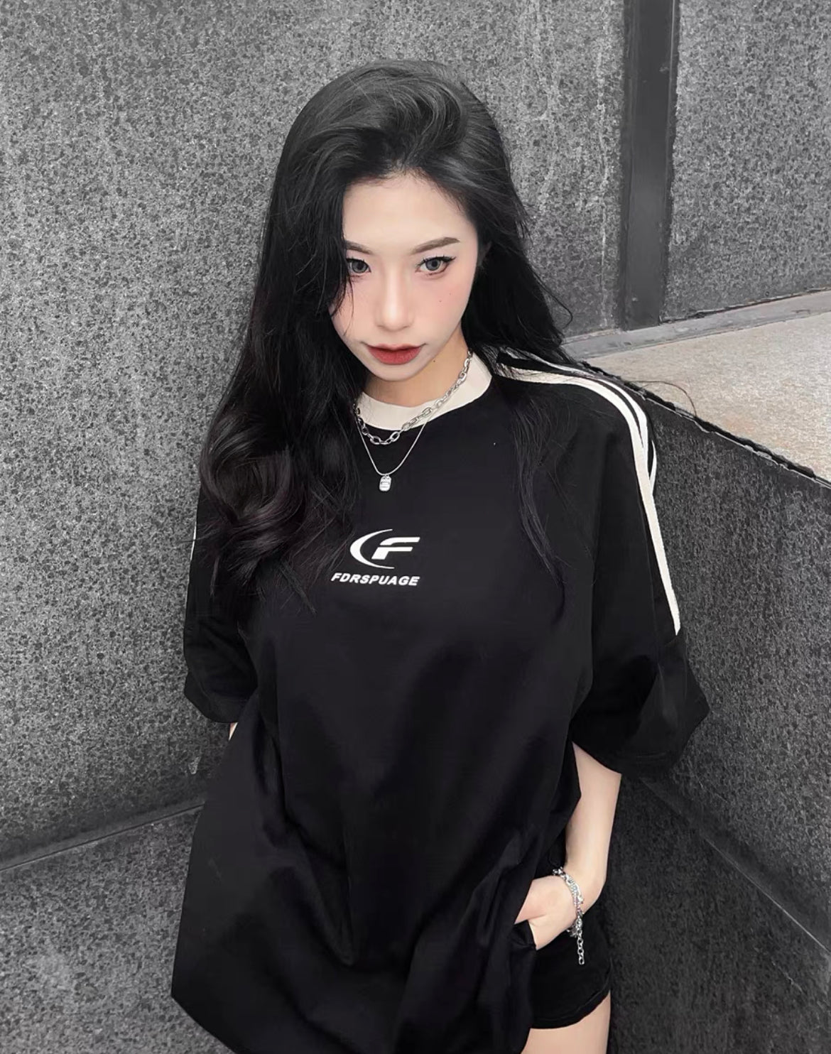 FDR 3 Stripes Oversized Tee