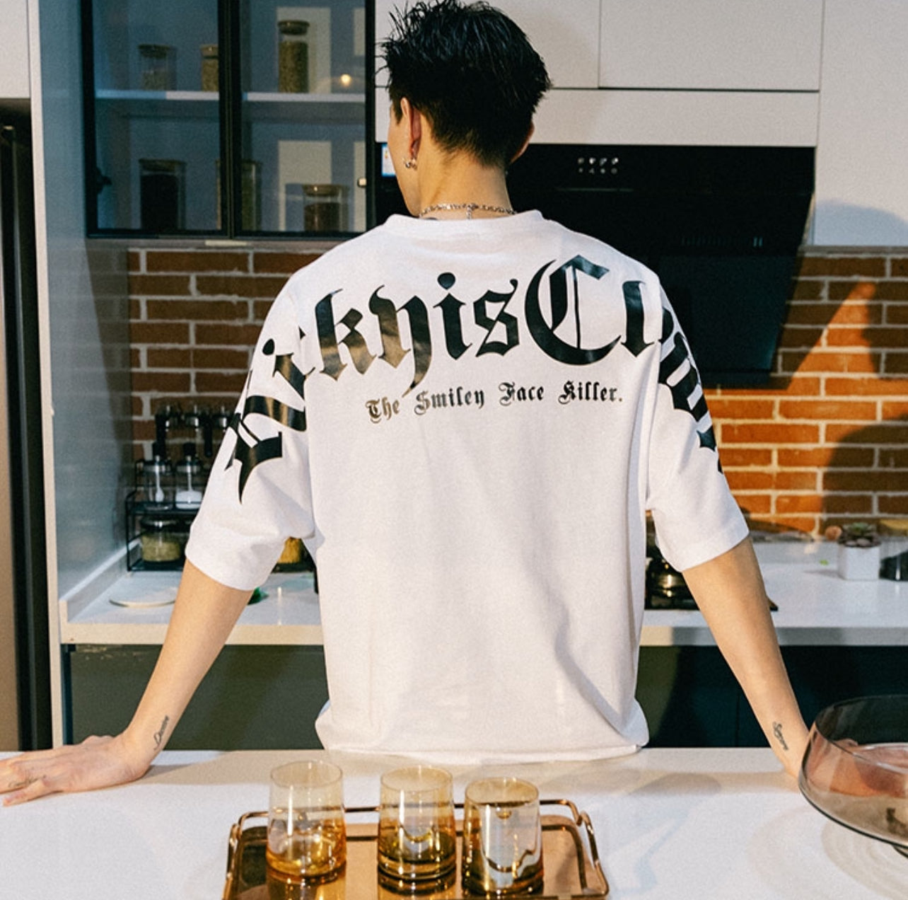 RickyisClown Basic Logo Oversized Tee