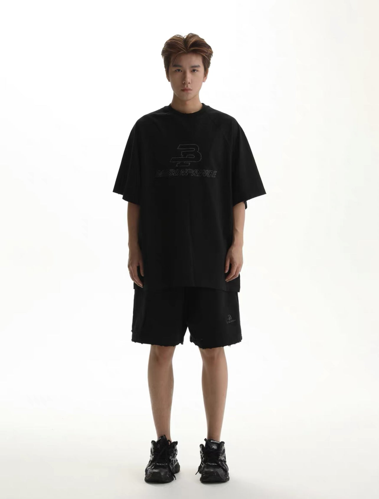 Masonprince Vintage Embroidery Oversized Tee