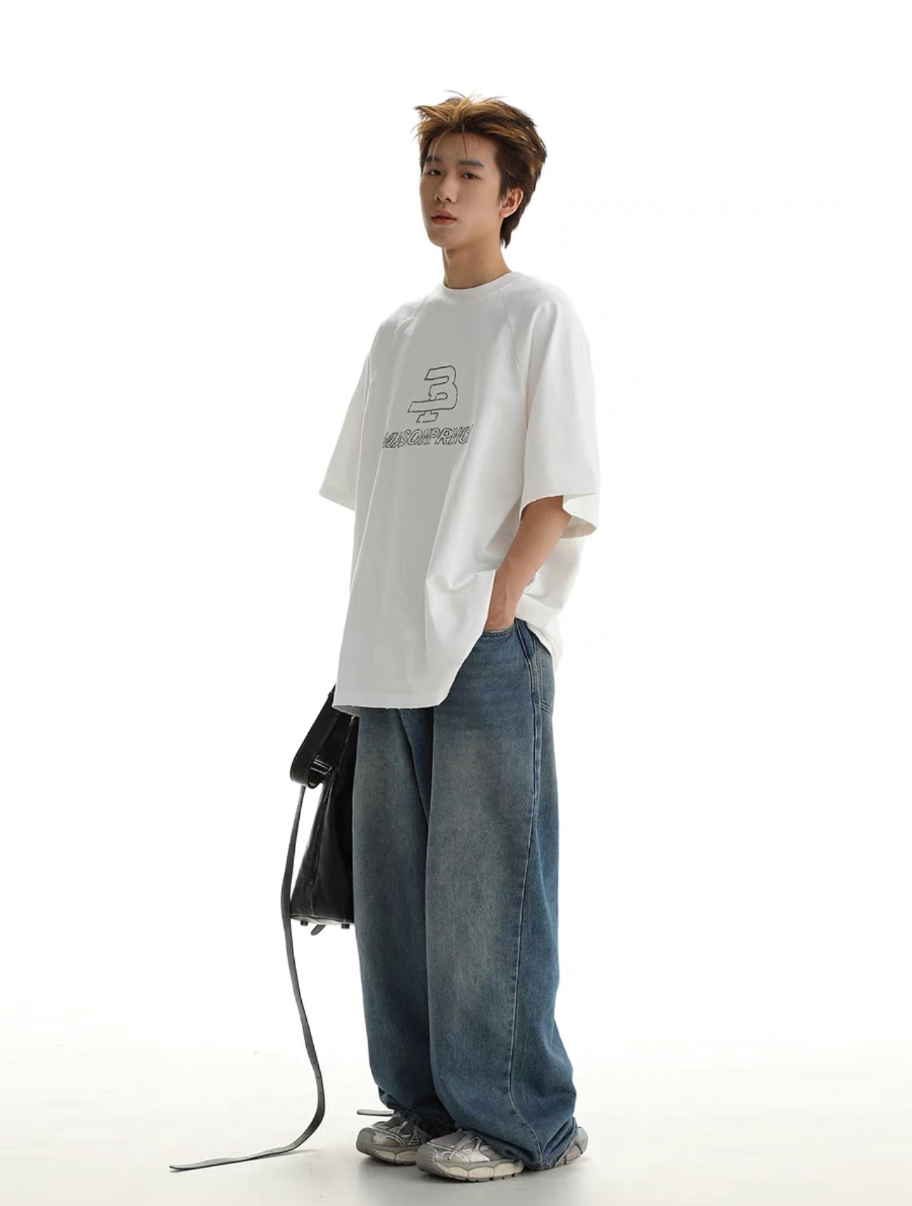 Masonprince Vintage Embroidery Oversized Tee