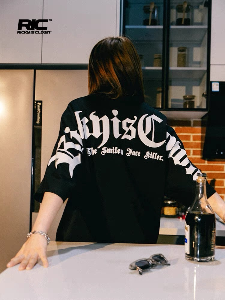 RickyisClown Basic Logo Oversized Tee