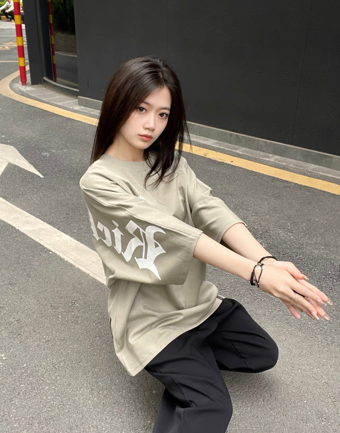 RickyisClown Basic Logo Oversized Tee