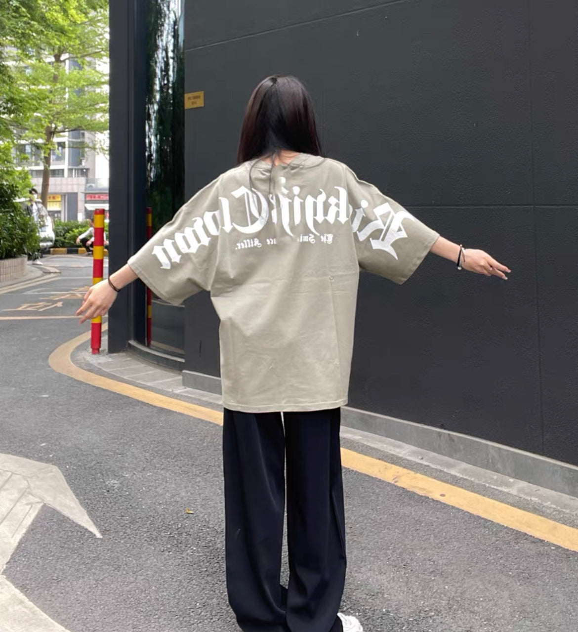 RickyisClown Basic Logo Oversized Tee