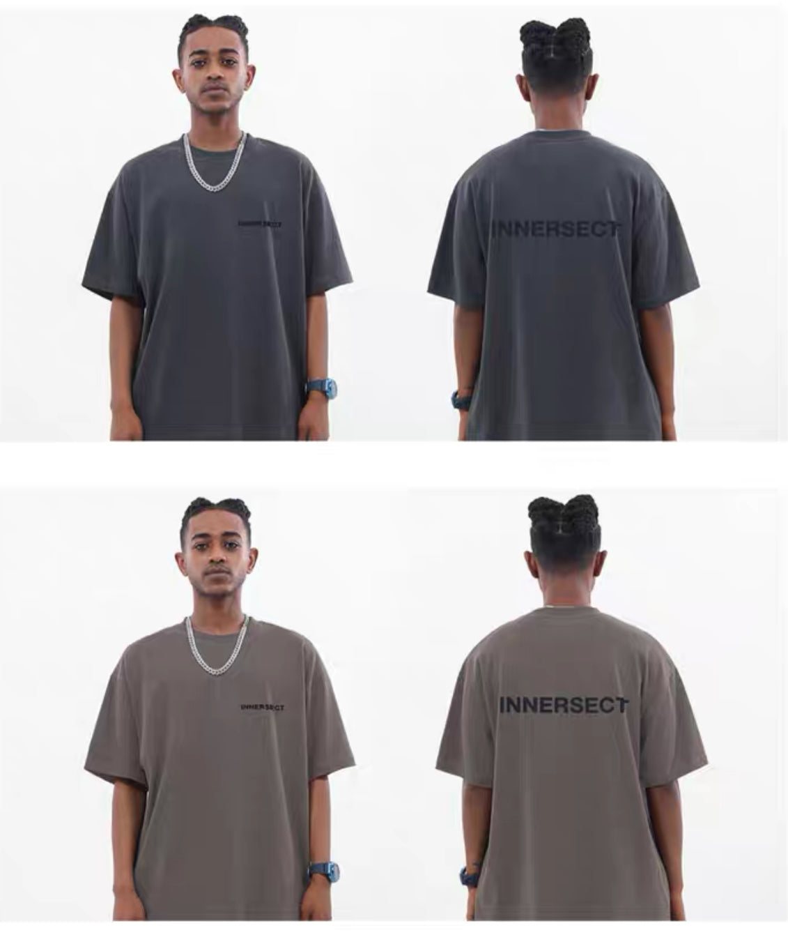 Innersect Basic Small Wording Logo Oversized Tee