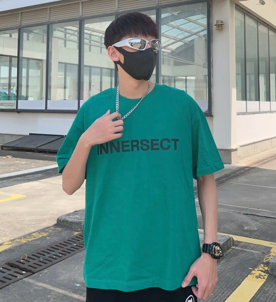 Innersect Logo. 3 Dot Oversized Tee