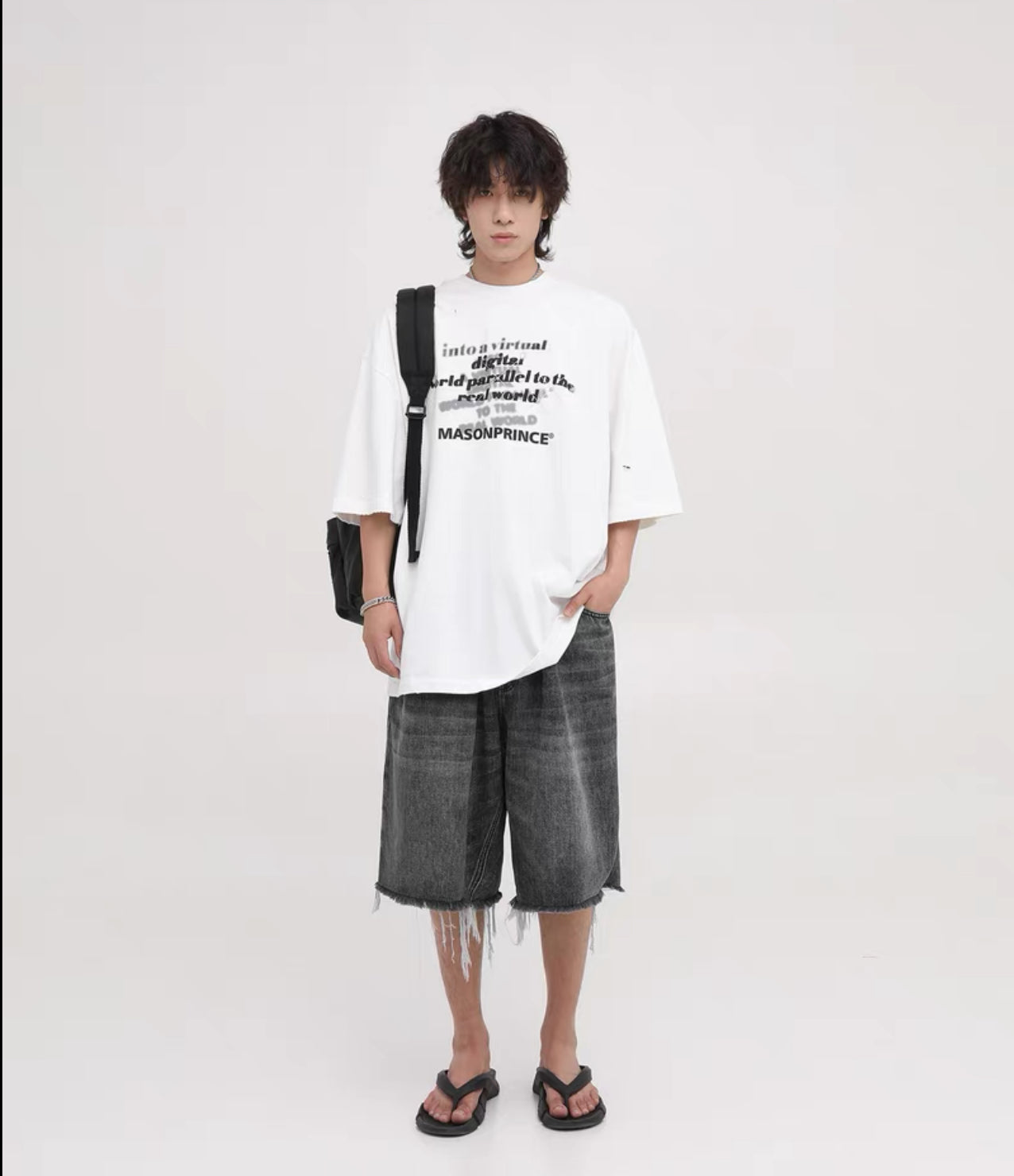Masonprince Stacked Logo Diamond Oversized Tee