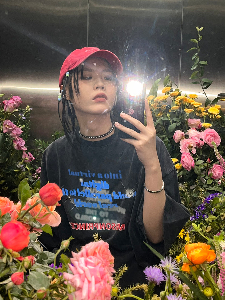Masonprince Stacked Logo Diamond Oversized Tee