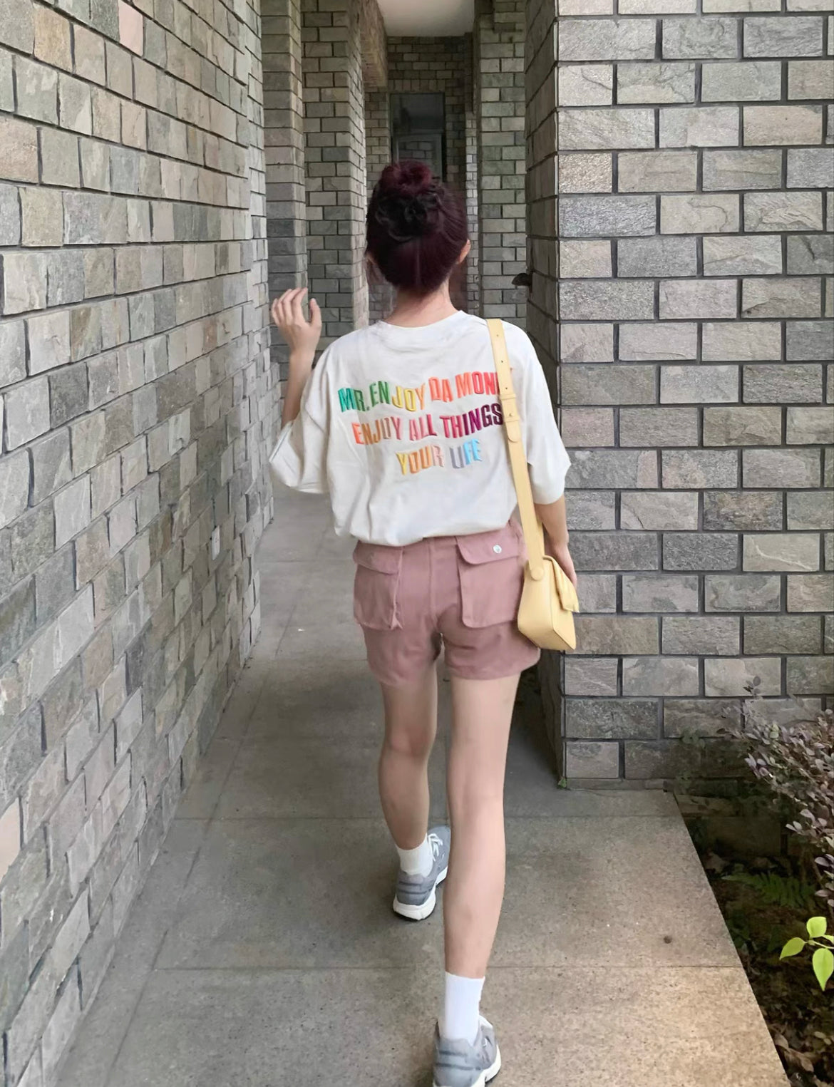 MEDM Rainbow Embroidery Tee