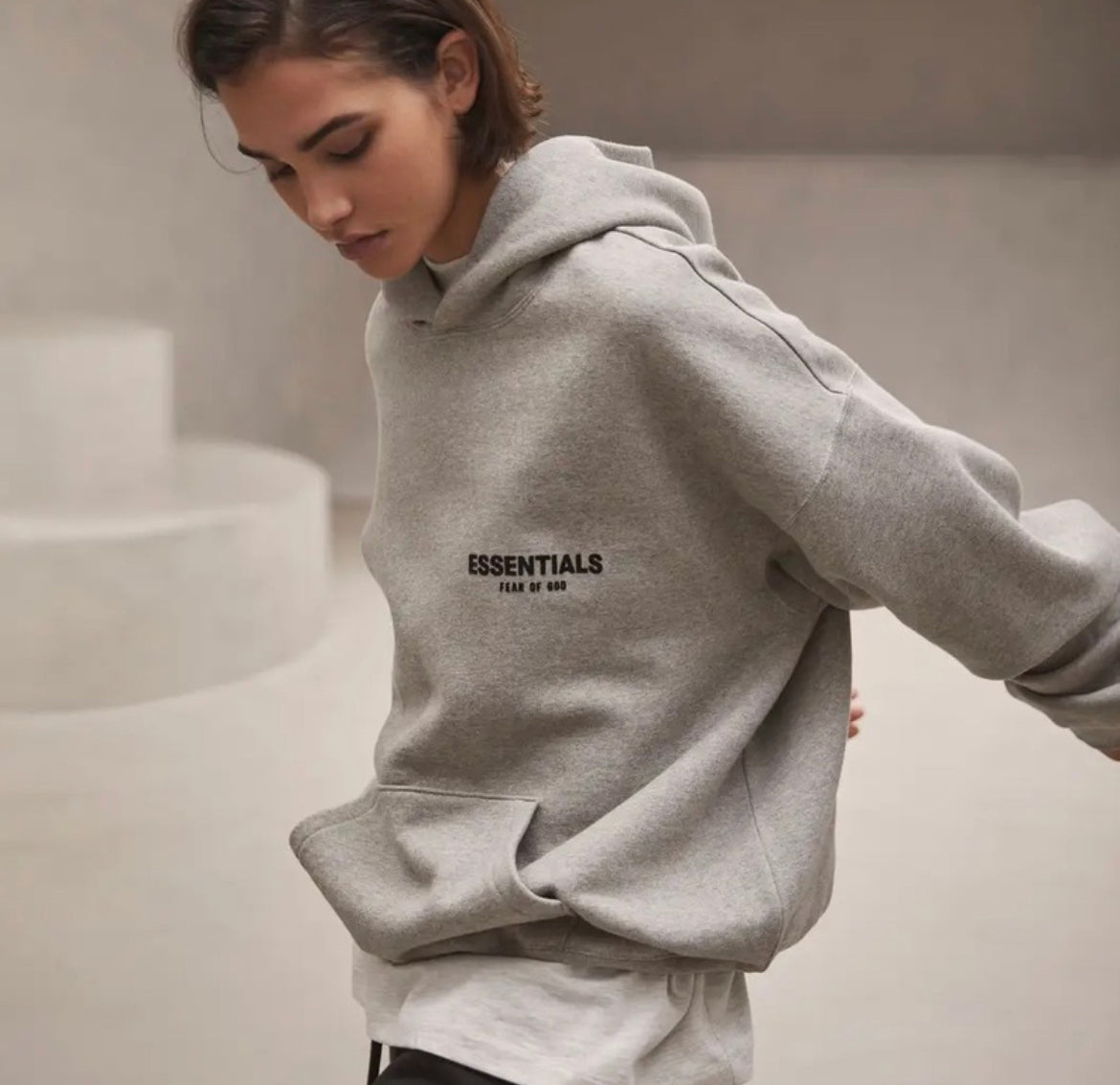 Essentials SS22 Fleece Logo Hoodie
