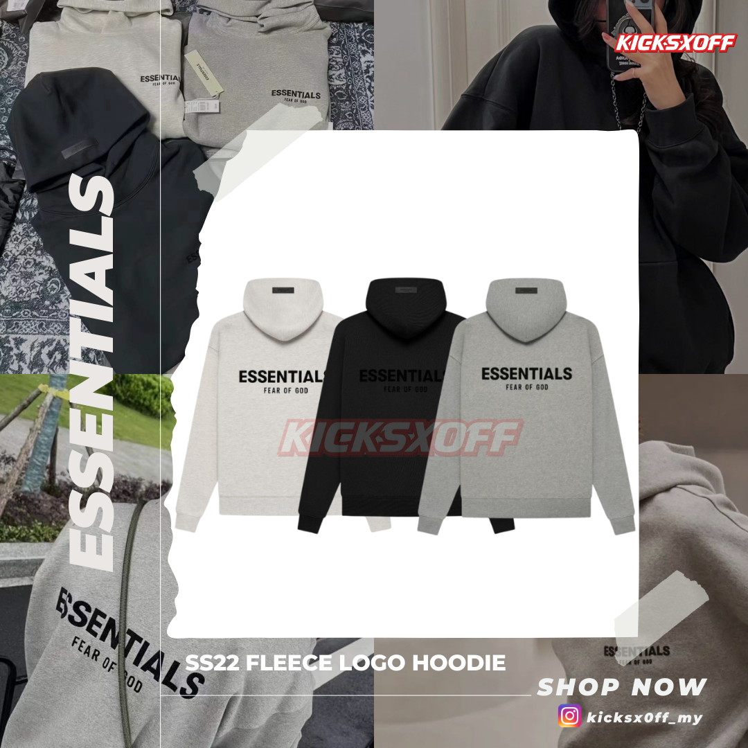 Essentials SS22 Fleece Logo Hoodie
