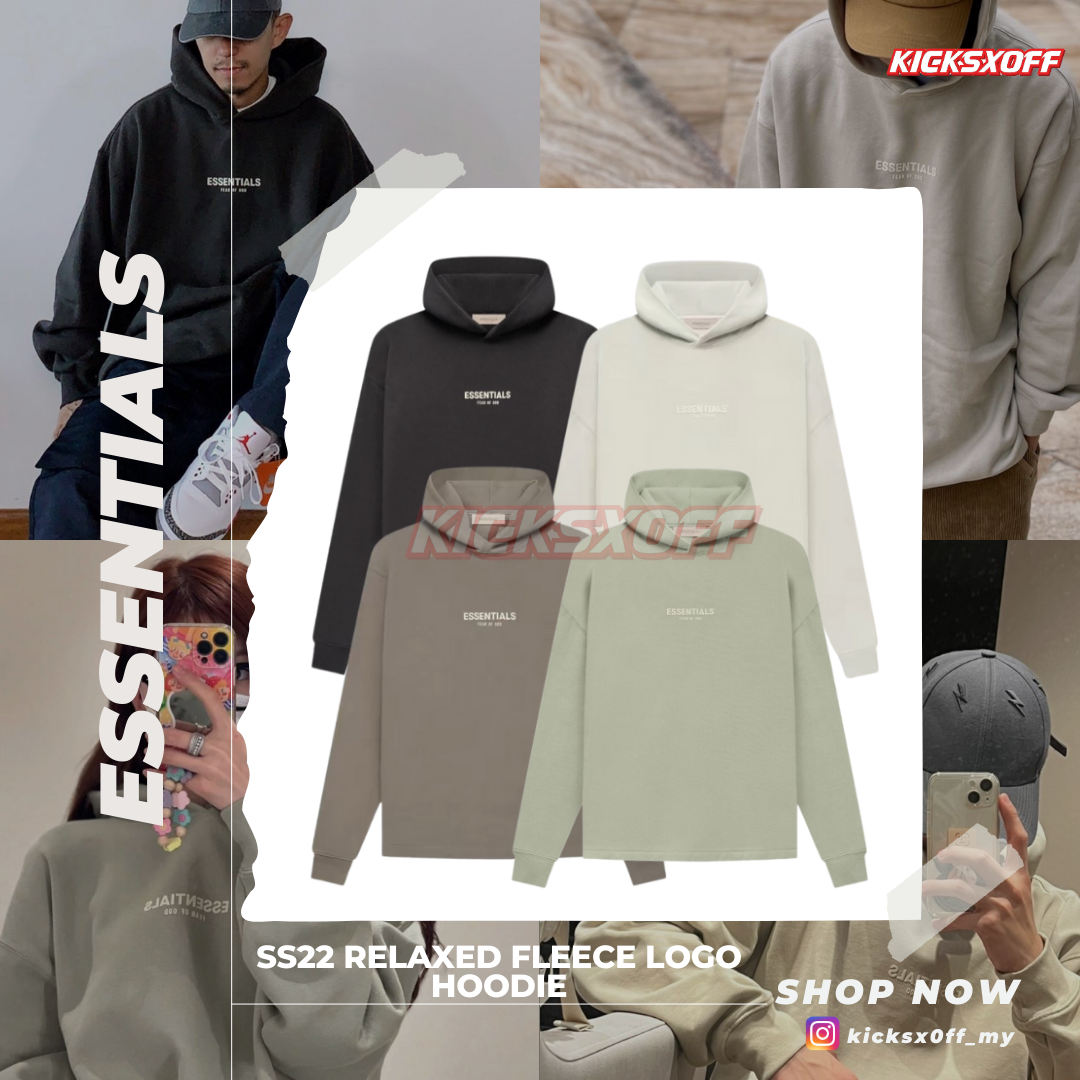 Essentials SS22 Relaxed Fleece Logo Hoodie