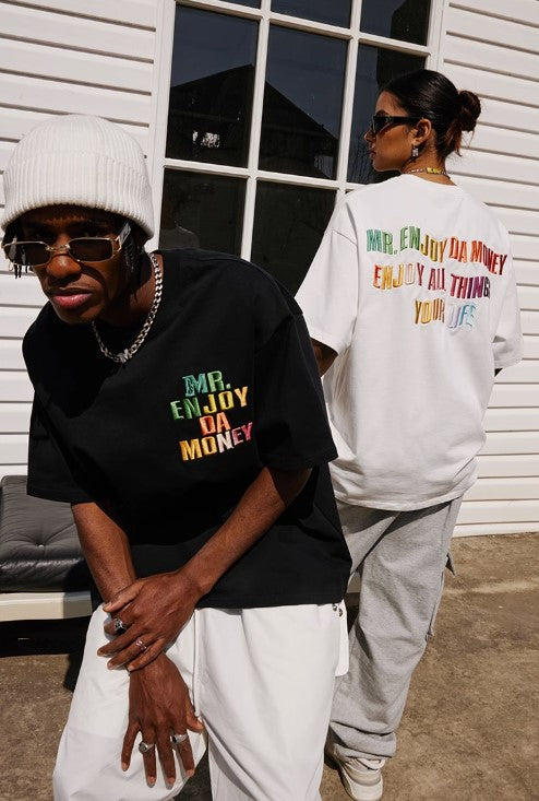 MEDM Rainbow Embroidery Tee