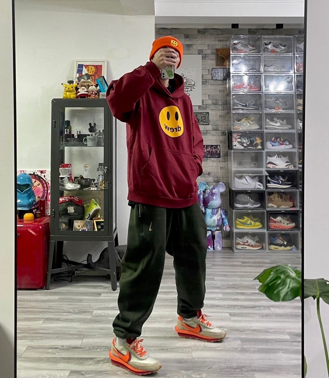 *CNY Exclusive* Drew House Burgundy Mascot Hoodie