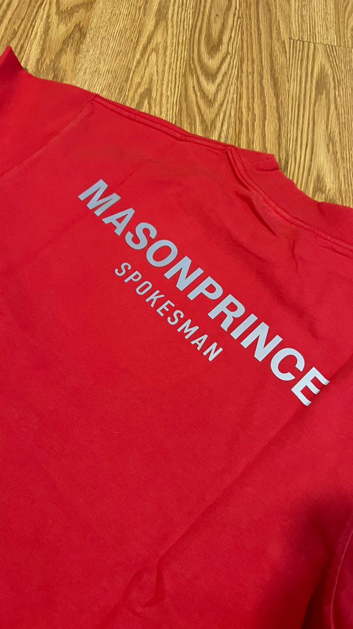 Masonprince 3M Reflective Small Logo Oversized Tee