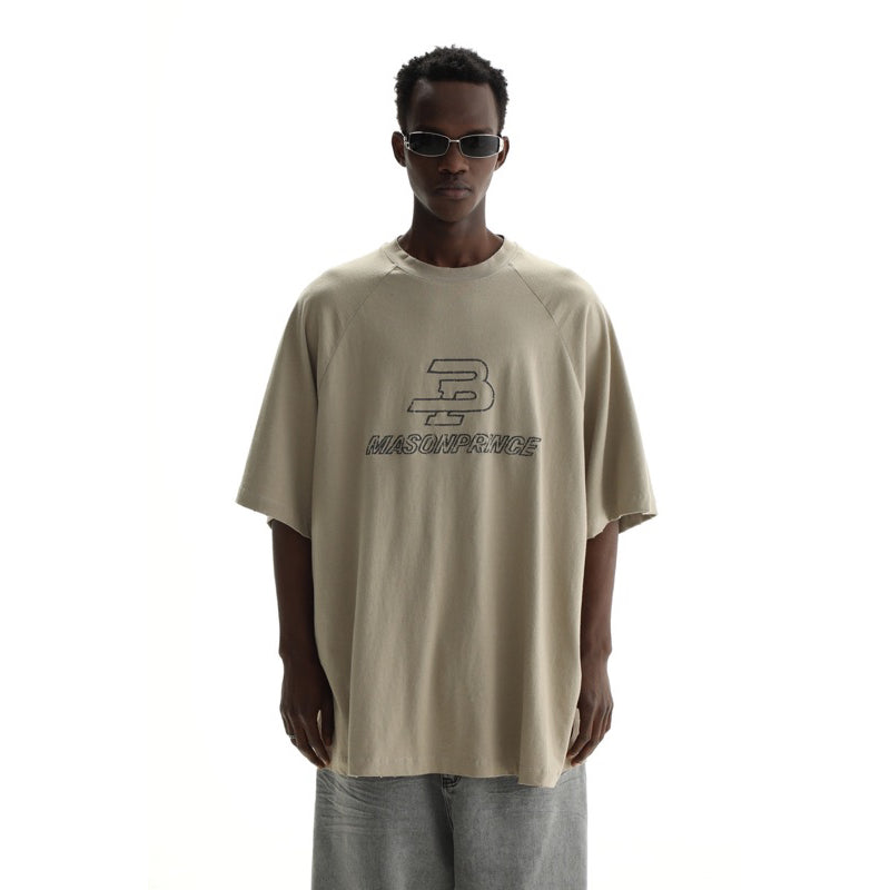 Masonprince Vintage Embroidery Oversized Tee