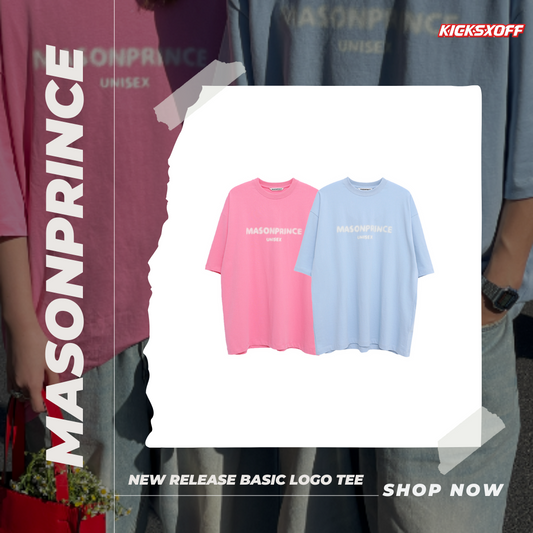 Masonprince Pastel Basic Logo Oversized Tee