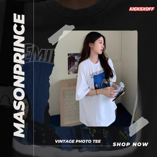 Masonprince Vintage Photo Oversized Tee