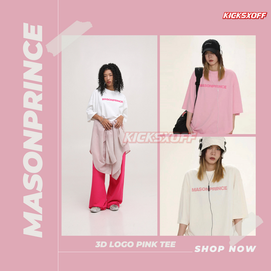 Masonprince Basic 3D Pinky Oversized Tee