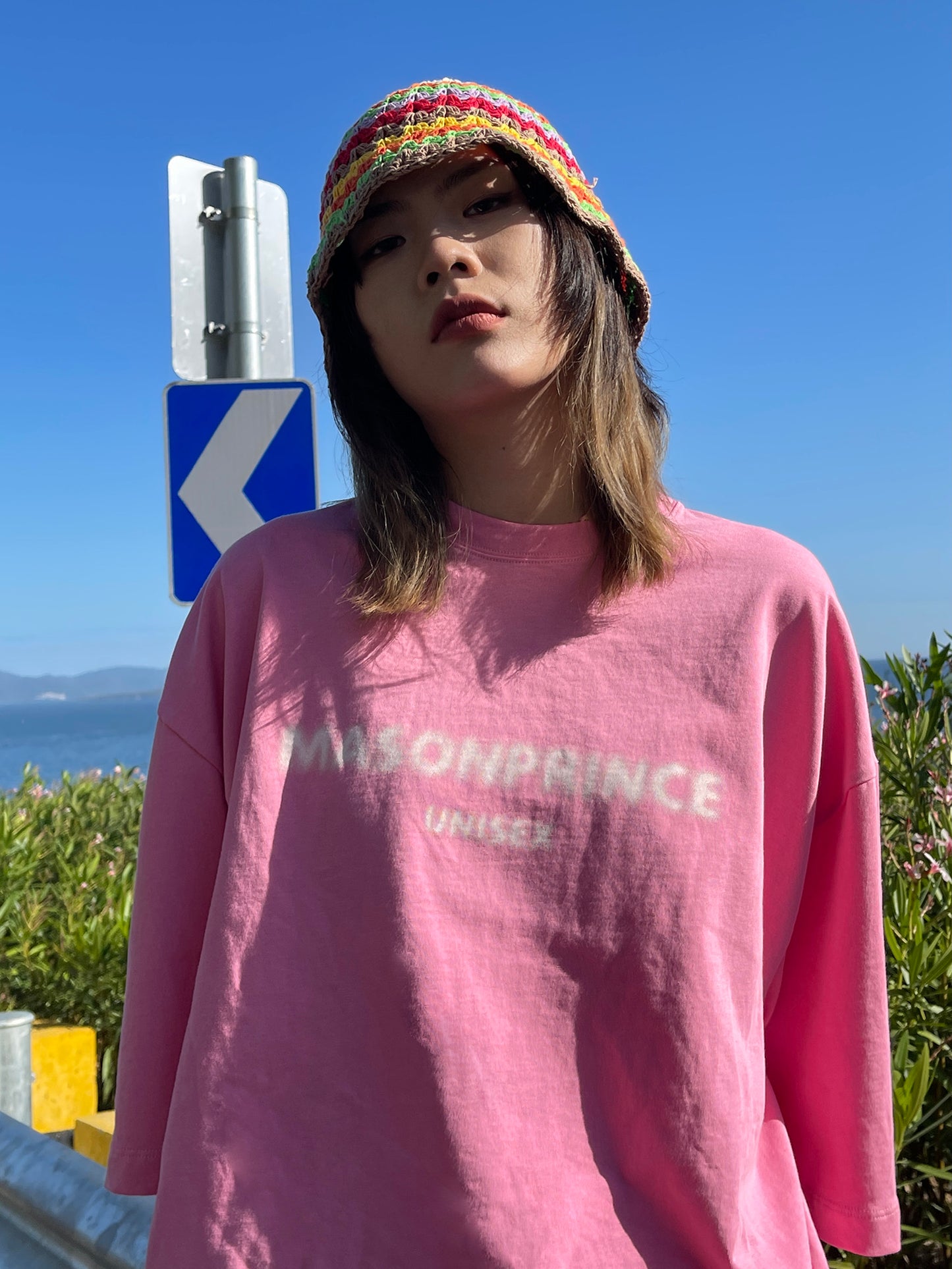 Masonprince Pastel Basic Logo Oversized Tee