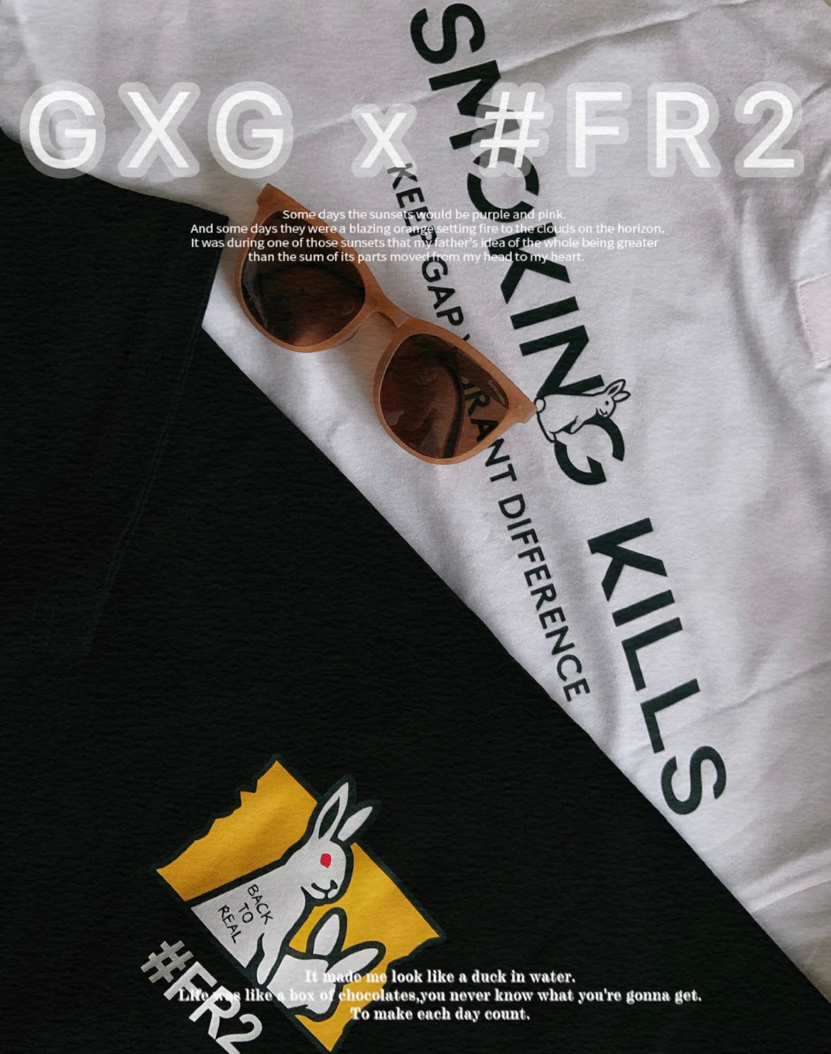 FR2 X GXG Smoking Kills Oversized Tee