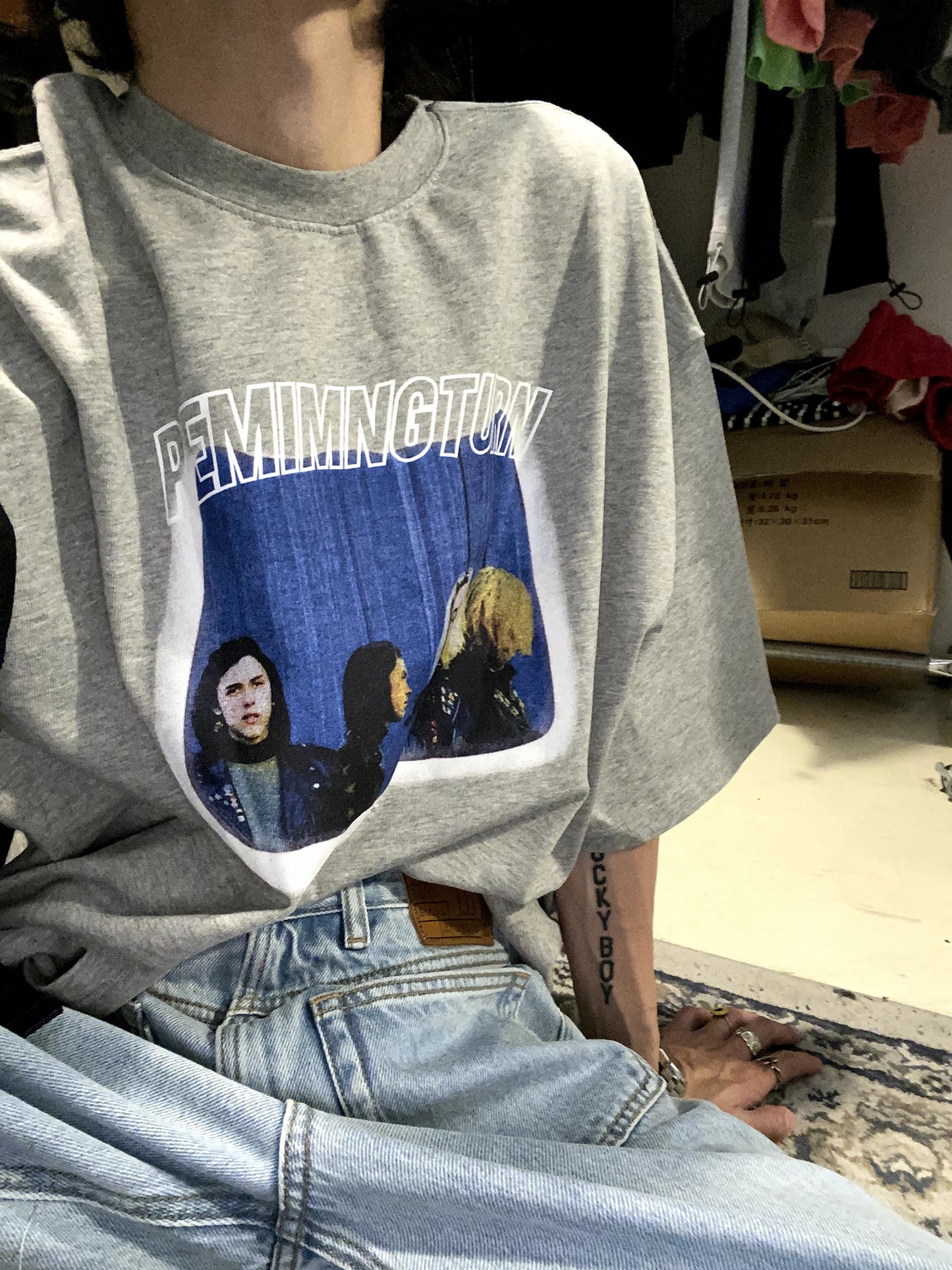 Masonprince Vintage Photo Oversized Tee
