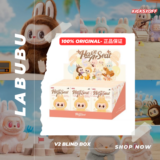 ( Ready Stock ) Pop Mart Labubu v2 - Have a seat blind box